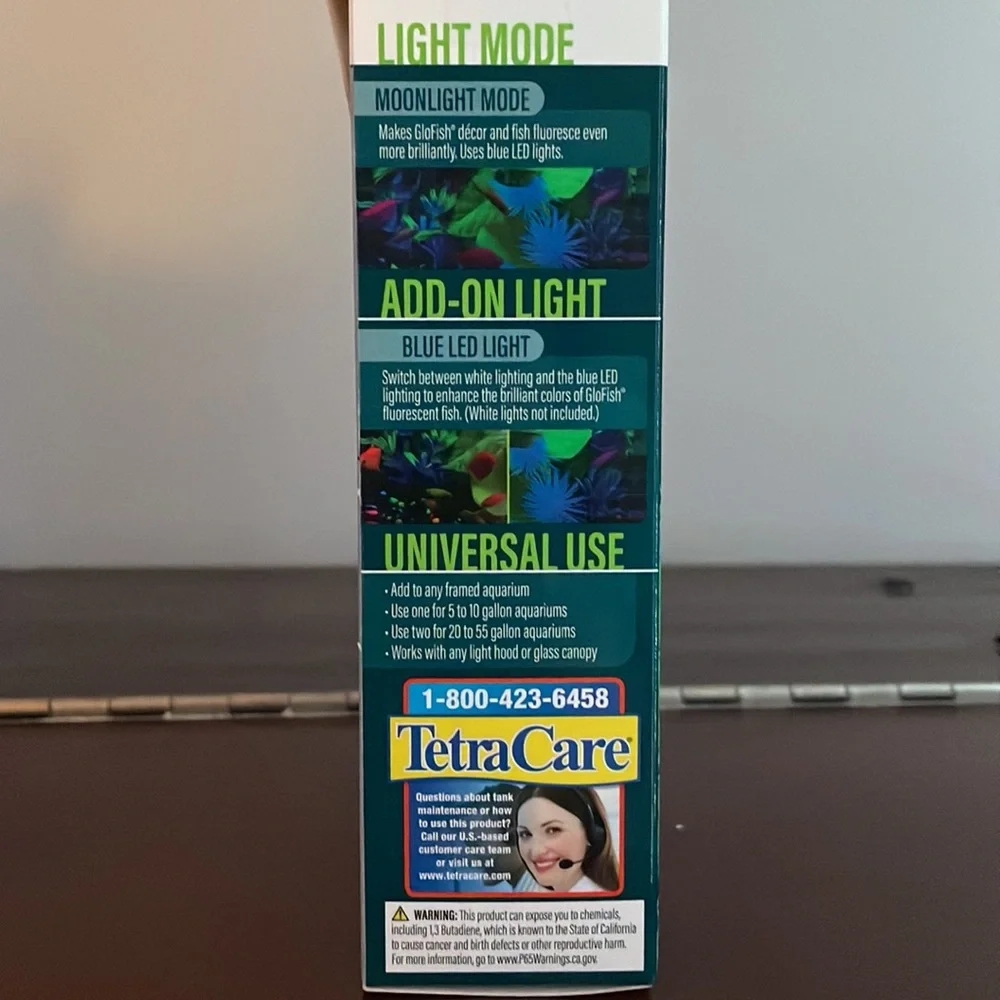 glofish 6 inch blue LED light